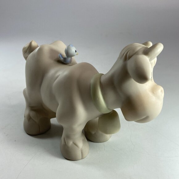 Vintage Jonathan & David Precious Moments Nativity Cow 1981 Enesco Bisque E5638 - Picture 9 of 14